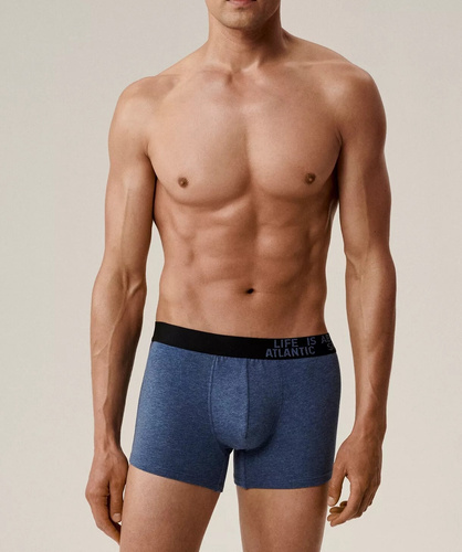 Herren Boxershorts 3MH-226/25 grün-bordeaux-blau - Baumwolle, 3er-Pack, bequemer Schnitt