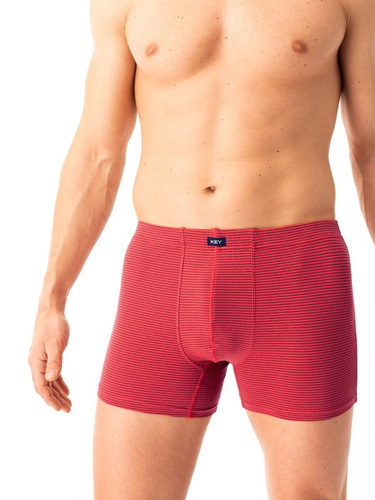 Herren-Boxershorts Key MXH 328 rot – Baumwolle, bequem und luftig