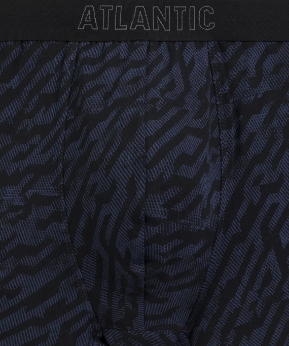 Atlantic 3MH-239 A3 Herrenboxershorts 3er-Pack Baumwolle Graphit Schwarz Indigo