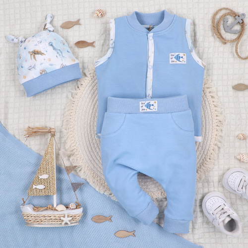 ABN-5457 Sea Of Joy Kinder-Nini-Jogginghose – Bio-Baumwolle, bequemer Bund