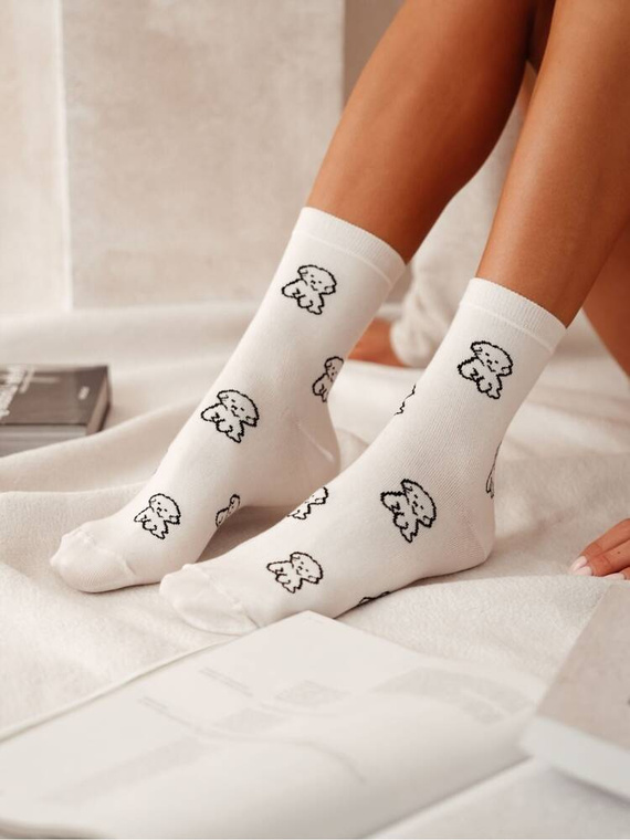0200-155 Puppies Milena Damensocken – ecru
