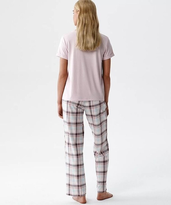 Damenpyjama Atlantic NLP-513 Modal Baumwolle kurzarm mit Taschen