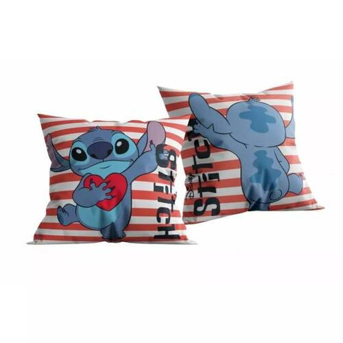 Lilo i Stitch ST-3C Dekoratives Kinderkissen Halantex rot blau