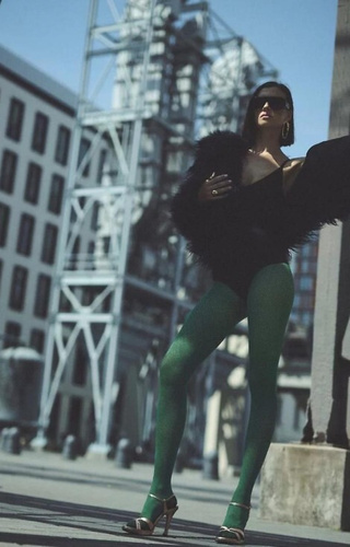 1236 Galia Strumpfhose 80 den Gabriella Botigla – gemustert, Samt, 3D-Technologie