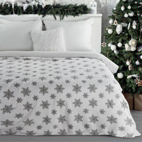 Blink Weihnachtsdecke mit Eurofirany-Sternen, silber