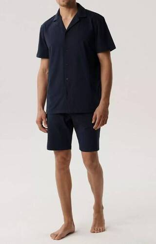 BNMP-003 Herren-Kurzarmpyjama, Atlantic – Marineblau