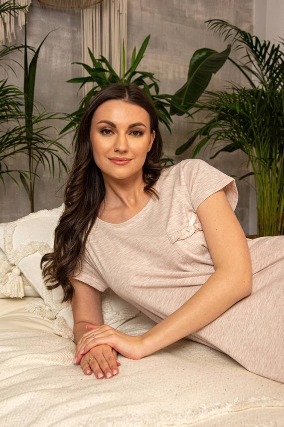 677 Mariposa II Forex Nachthemd - beige melange