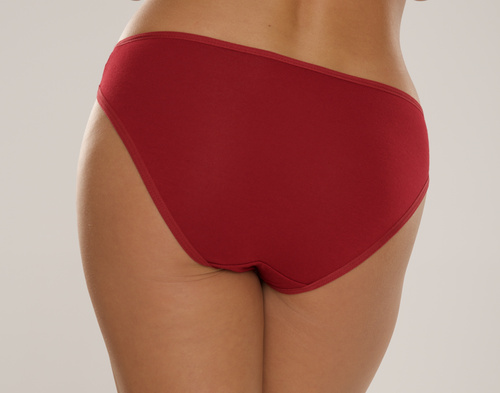 004 Limited Damen-Höschen De Lafense - klassisch, niedrige Leibhöhe, Viskose - bordeauxrot