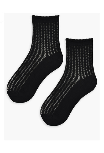 SB126 Noviti Damen-Seidensocken – schwarz