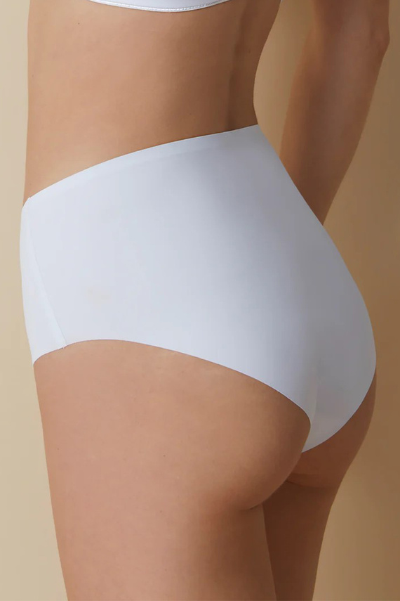 503 Damen-Slip „Maxi Braga Selene“, weiß – hoher Bund, nahtlos, formend