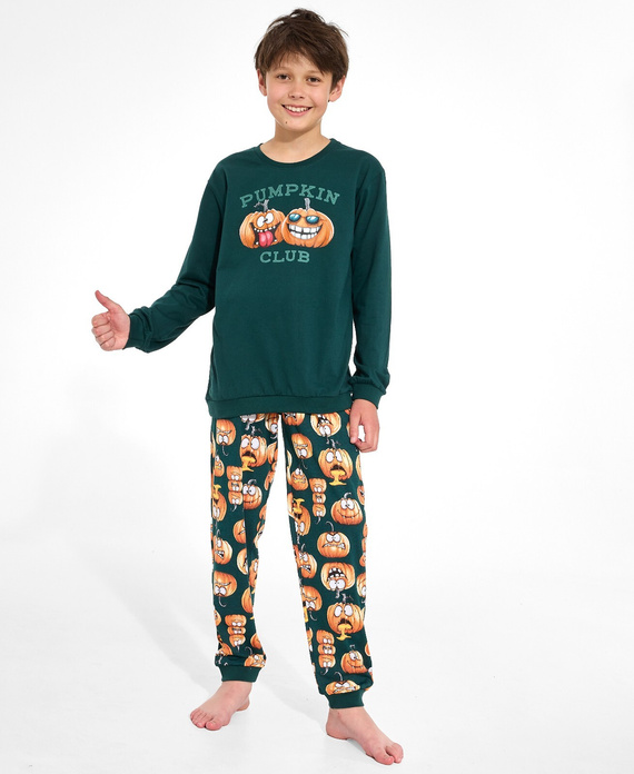 Jungen-Pyjama Cornette 593/187 966/187 Pumpkin Club 100% Baumwolle Lang