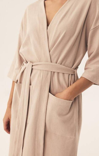 42779 Nilsa Henderson Damenbademantel – Sand