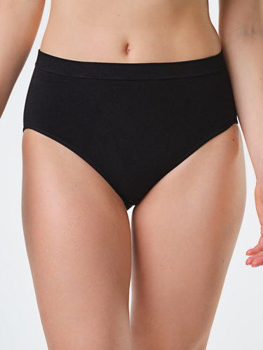 Spiman NATURE Nero Bambus-Slips mit hohem Bund, atmungsaktiv und komfortabel