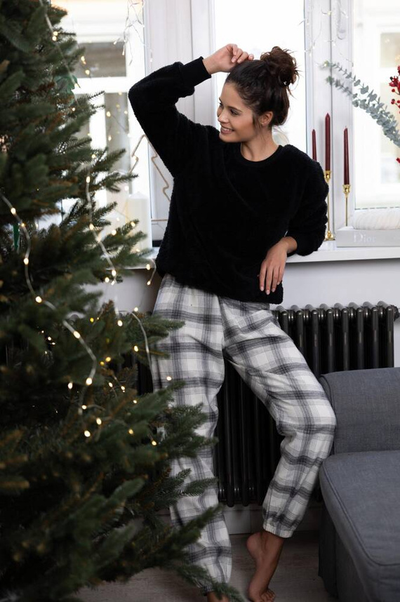 Meredith Sensis Damenpyjama – Schwarz