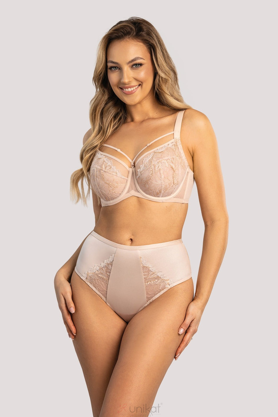 Silja Unikat Slip – beige, mit Spitze, hoher Bund, elegant und bequem