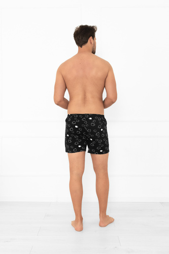 Herren Boxershorts Wito - MEGA SOFT Baumwolle, schwarz in Schafsfell | Italian Fashion