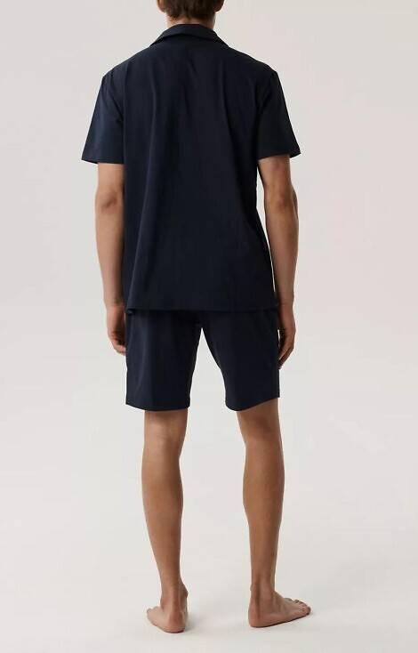 BNMP-003 Herren-Kurzarmpyjama, Atlantic – Marineblau