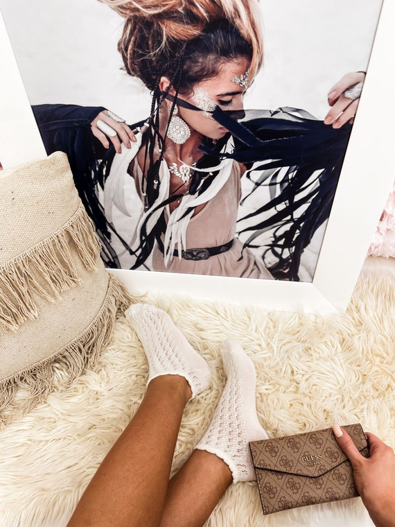 1504-001 Durchbrochene Damenfüße Milena – ecru