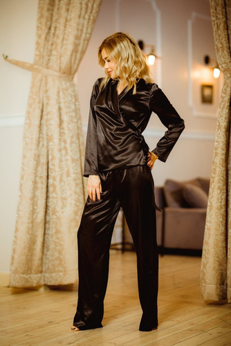 Rawa Damen-Pyjama-Set Kalimo - schwarz