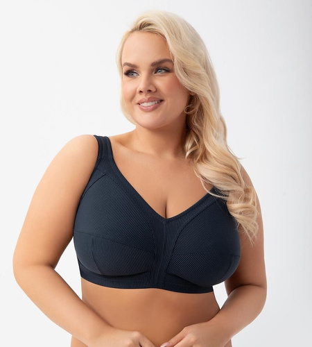Bügel-BH K 973 Nela Gorsenia navy blue - komfortabler BH für eine volle Oberweite