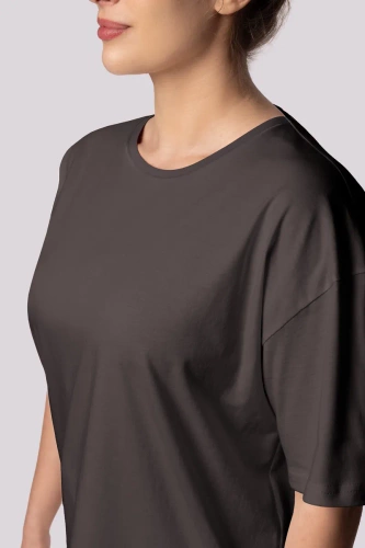 Bliss Kurzarm-Mona-Damenpyjama, Graphit