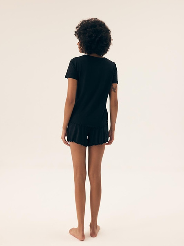 43022 Noves Henderson Damenpyjama – schwarz