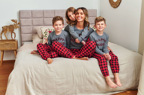 7345 Dunkelgrauer Doctor Nap Kinderpyjama – 100 % Baumwolle