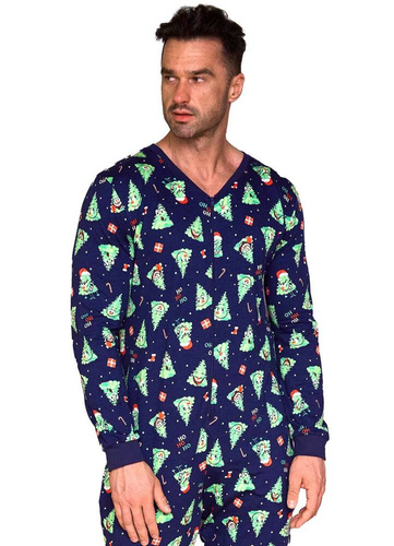 196/284 Christmas Tree 2 Cornette Herrenoverall, Marineblau