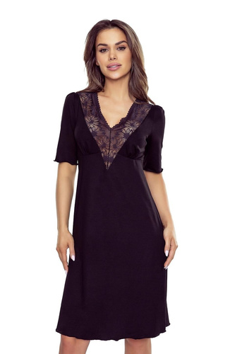 Flor First Lady Eldar Damenhemd - schwarz