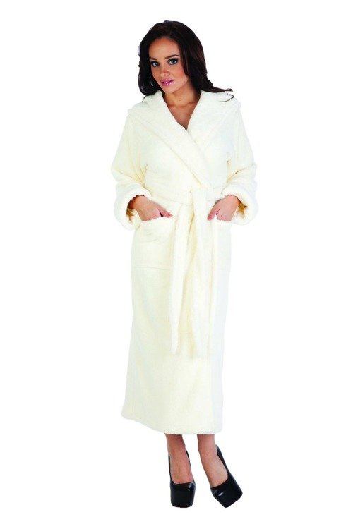 807 Luna II Langer Morgenmantel für Damen Forex - ecru