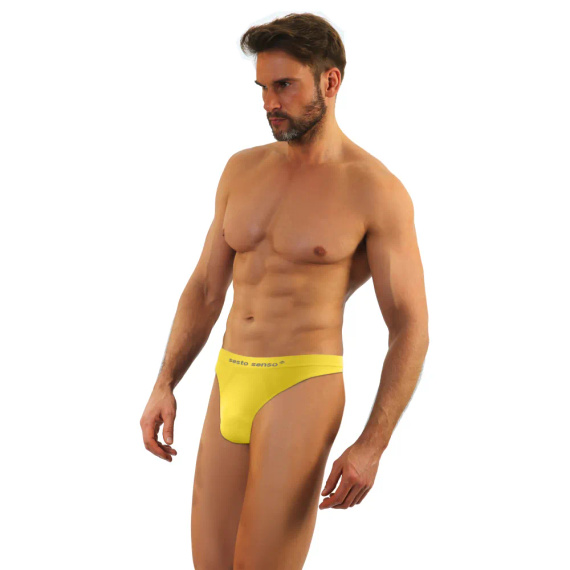 CL13 Nahtloser Herren-Tanga Sesto Senso gelb