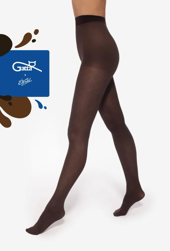 Wedel wz.02 Damenstrumpfhose 40 den Gatta - dunkle Schokolade