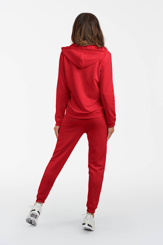 Roma Damen Sweatshirt mit Kapuze Italian Fashion - rot