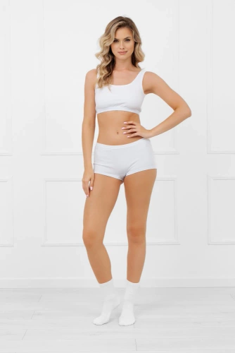 Lotte Damen Boxershorts Italian Fashion weiß - Baumwolle, bequem und elastisch