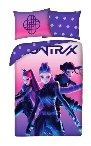 Halantex Baumwollbettwäsche K-POP Demon Hunters 04 140x200 70x90 Lila