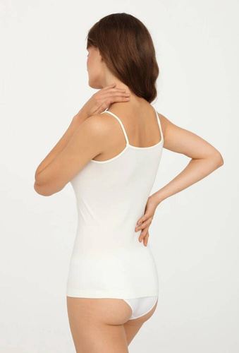 Gatta Camisole 42K 610 Damen Top nahtlos Mikrofaser dünne Träger