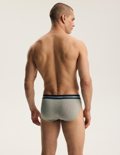 Henderson Far 45787 Herren-Slips 2er-Pack Baumwolle Grau und Jeans
