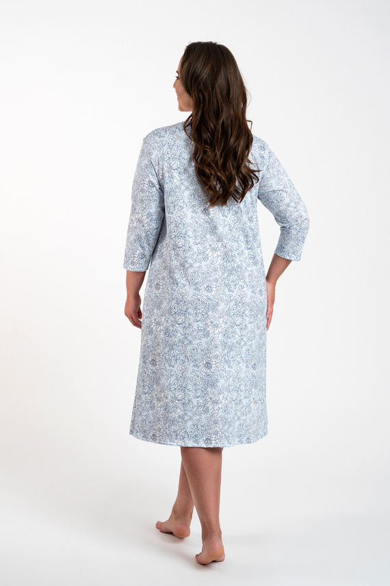 Antonia Nachthemd Italienische Mode - Blaudruck