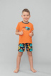 Schlafanzug für Jungen orange
