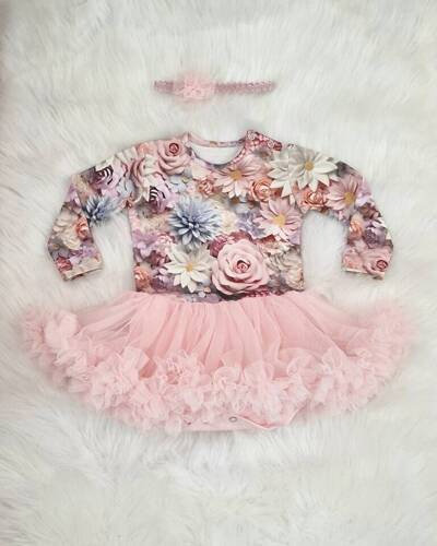 Margaretki Body-Kleid mit langen Ärmeln Bambarillo