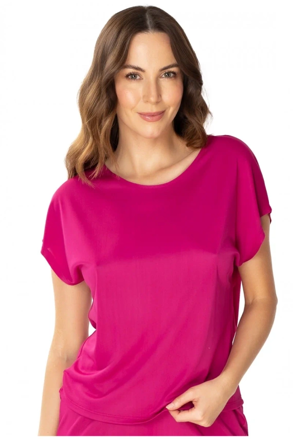 86683 Larisa Pyjamabluse Möwe Fuchsia