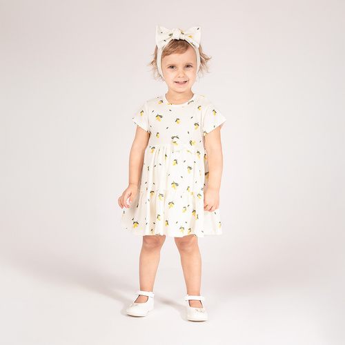 212159 Tola Dress-Body mit kurzen Ärmeln Nicol – Creme