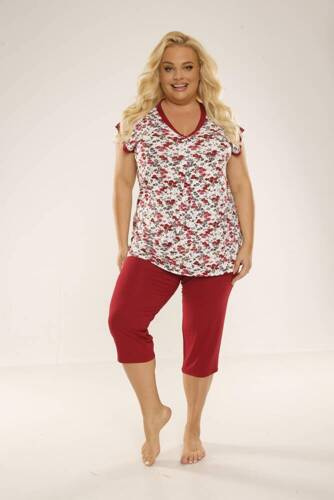 489/491 Mia Women's Plus Size Pyjamas Forex - rot