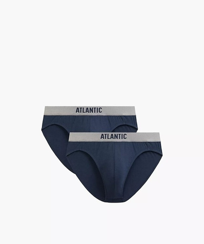 Sportliche Herren Slips Atlantic 2MP-1589 – perfektes Fit, elastischer Bund, 2er-Pack