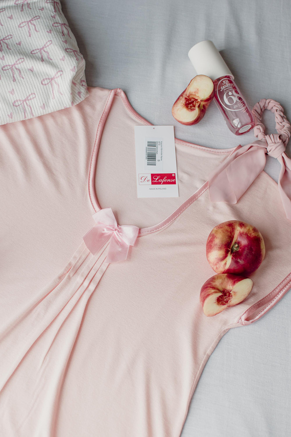 870 Visa De Lafense Nachthemd - Pfirsich