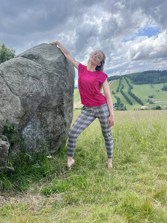 360 Checkered Forex Pyjamahose - grau