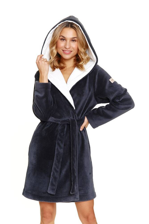 7181 Doctor Nap Damenbademantel – Grau