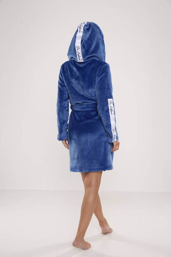 626 Abigail Damen Kurzer Morgenmantel Forex - Denim