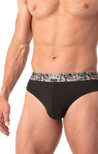 MPP 240 B25 Bamboo Herren-Slips 2er-Pack Key schwarz-grün