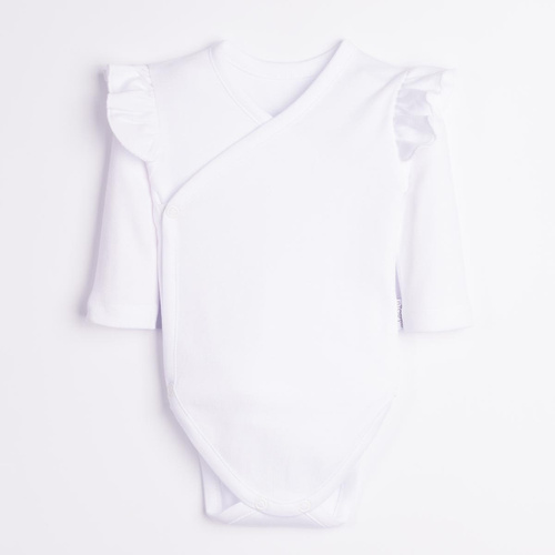 Body zum Wickeln Nicol Tosia 225092 100% Baumwolle Weiß Langarm